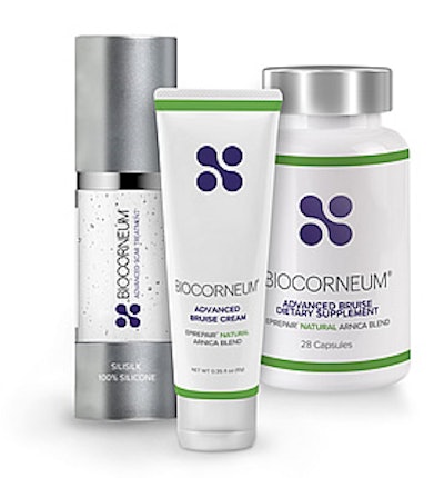 Biocorneum's new products combine arnica, bromelain and vitamin K and E to support internal healing.