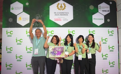 In the functional category, Momentive took the gold for Harmonie NatuVel gel, a 100% natural-origin gel network to deliver a luxurious, mattifying texture for skin care and color cosmetics.