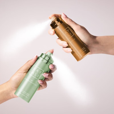 The aerosol packaging delivers an ultra-continuous, cloud-like mist with 360º dispensing to ensure neutral diffusion and generous dosage with every actuation.