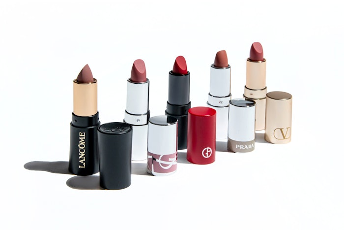 The lipsticks of L’Oréal's prestige brands.