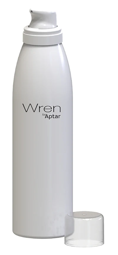 Aptar's BOV Wren (pictured), WS25 and Ringo add tactile actuation, controlled ribbon-like or foam dispensing, ergonomic handling and premium finishes, turning the application of dense treatments into a more pleasurable, precise experience.
