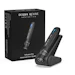 Derma Revive TriFusion Pro Advanced 3-in-1 microneedling device with black packaging box and charging dock